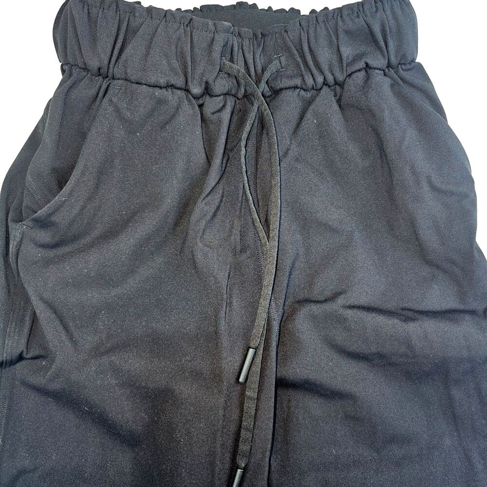 Lululemon Black Joggers XS Drawstring Zip Pocket Athletic Dri Fit Pants - Picture 4 of 12